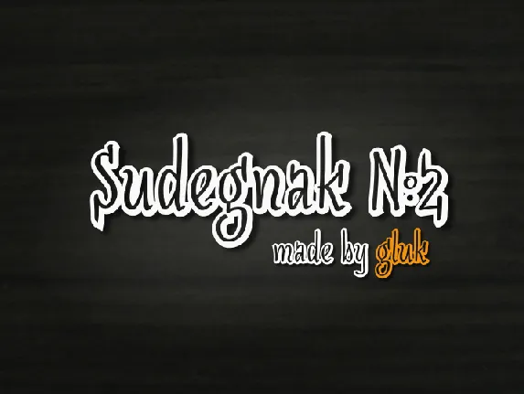 SudegnakNo2 font