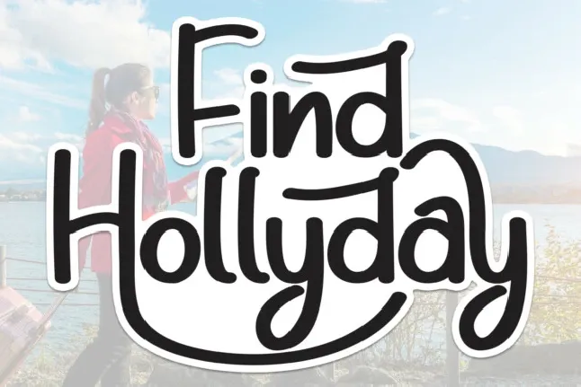 Find Hollyday Script font