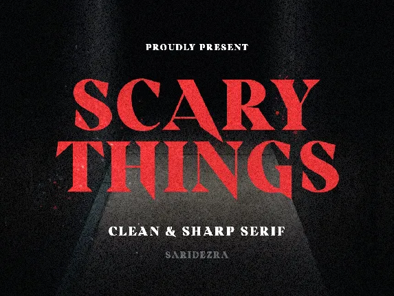 Scary Things font