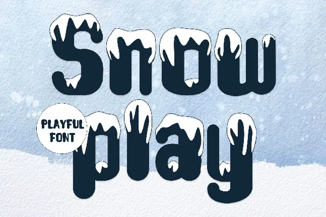 Snow Play - Personal use font