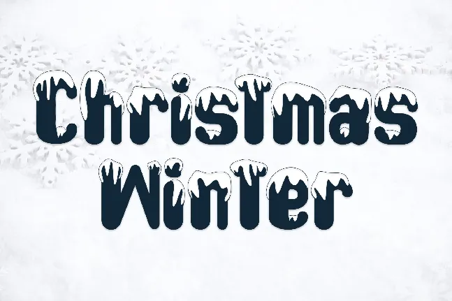 Snow Play - Personal use font