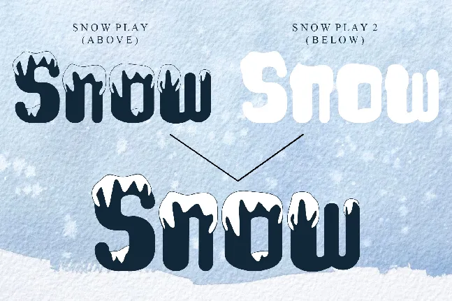 Snow Play - Personal use font