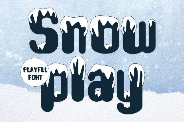 Snow Play - Personal use font