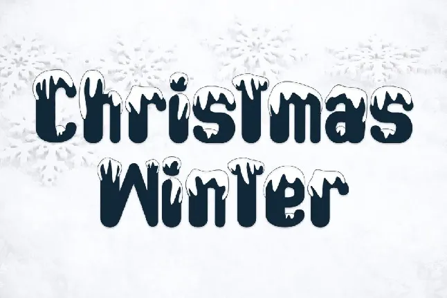 Snow Play - Personal use font