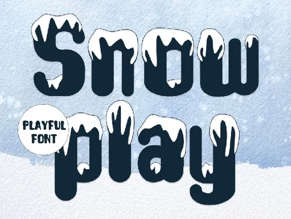 Snow Play - Personal use font