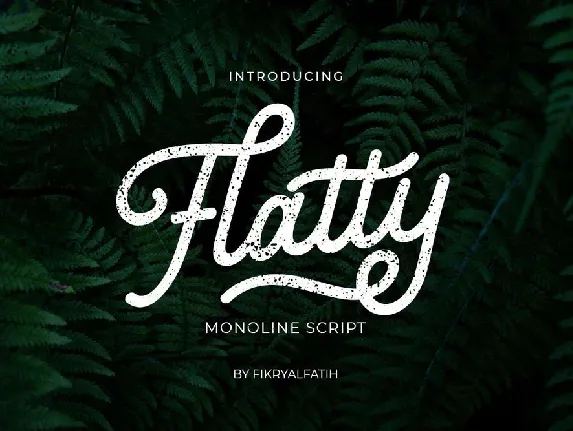 Flatty font