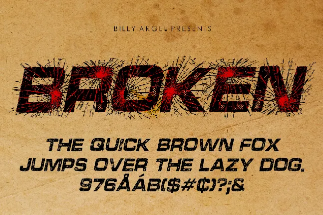 BROKEN PERSONAL USE font