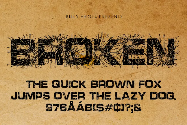 BROKEN PERSONAL USE font