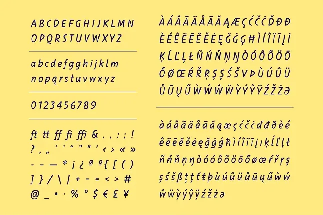 Lezerno DEMO font