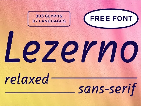 Lezerno DEMO font