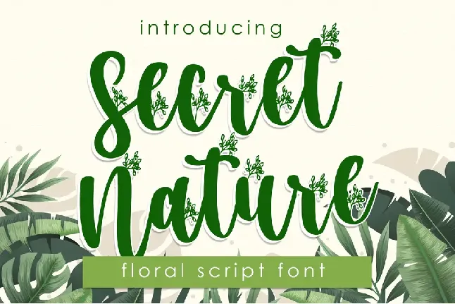 Secret Nature font