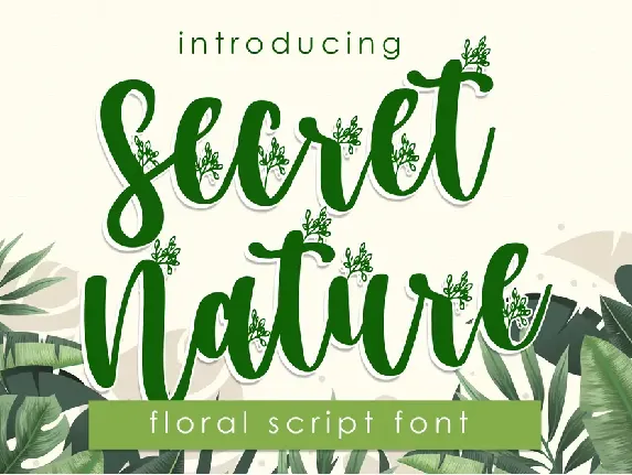 Secret Nature font