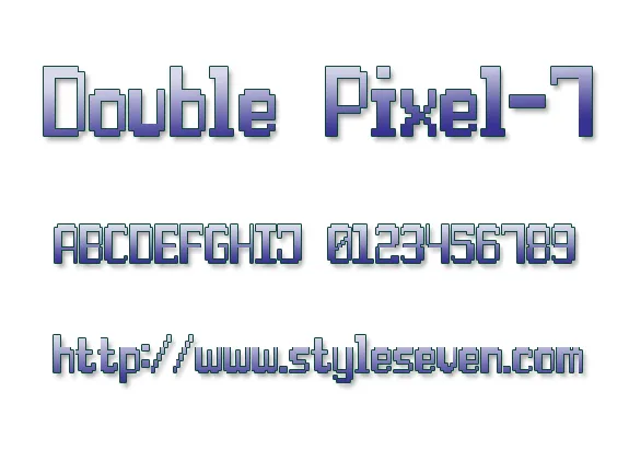 Double Pixel-7 font