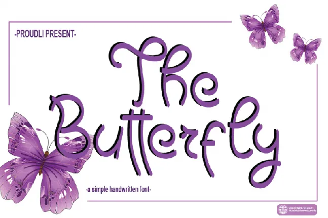 The Butterfly font