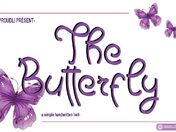 The Butterfly font