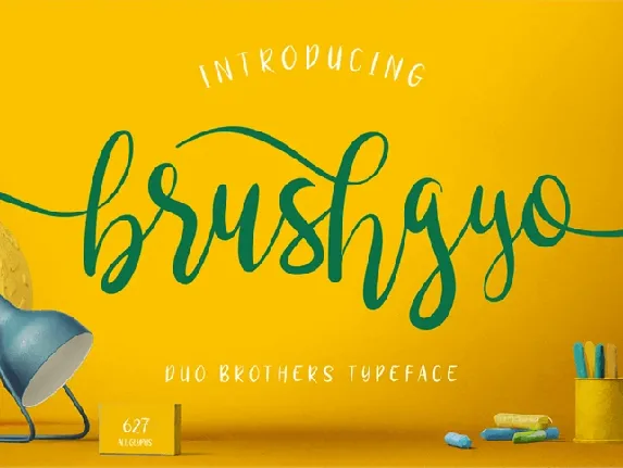 Brushgyo Free font