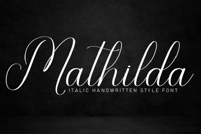 Mathilda Calligraphy Typeface font