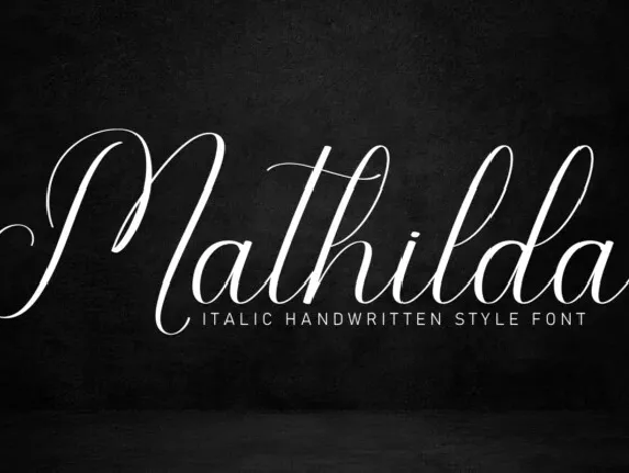 Mathilda Calligraphy Typeface font