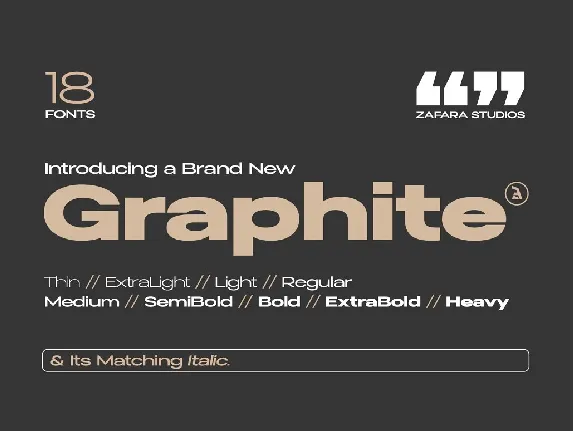 Graphite font