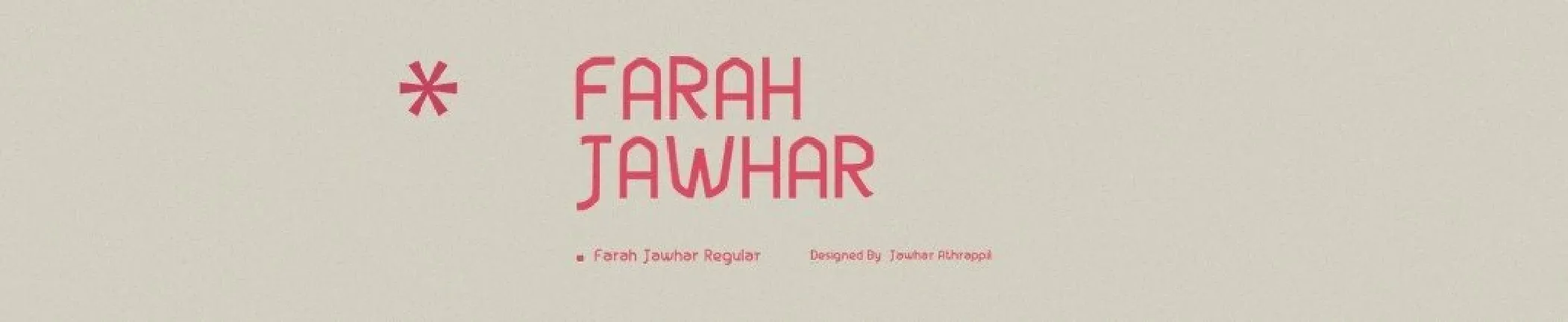 Farah Jawhar font