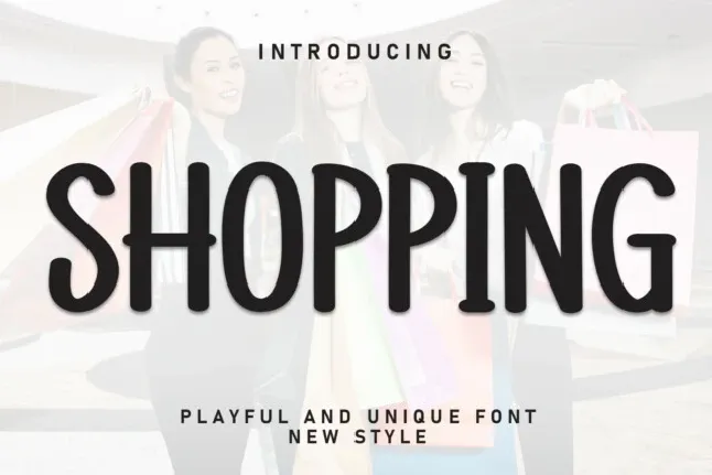 Shopping Display font