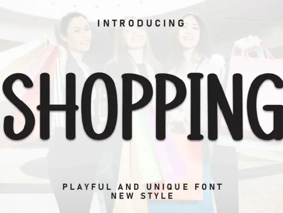 Shopping Display font