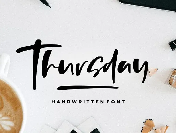 Thursday Vibes Brush font