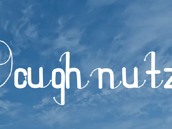 Doughnutz font