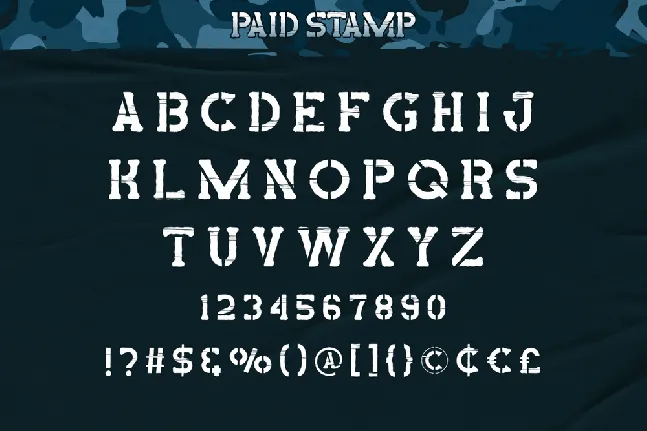 Paid Stamp Demo font