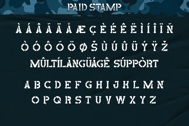 Paid Stamp Demo font