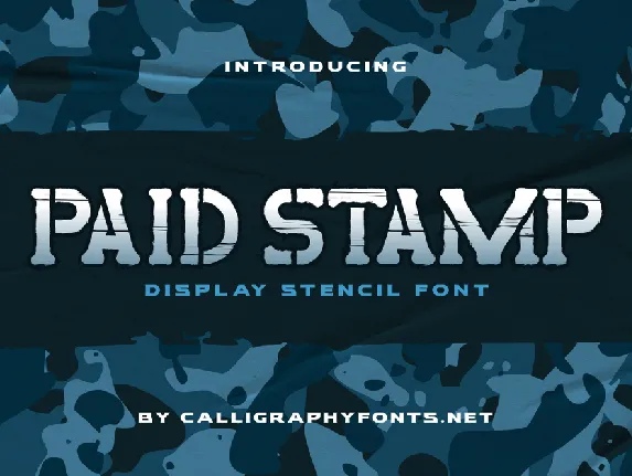 Paid Stamp Demo font