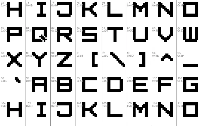 Square Pixel7 font