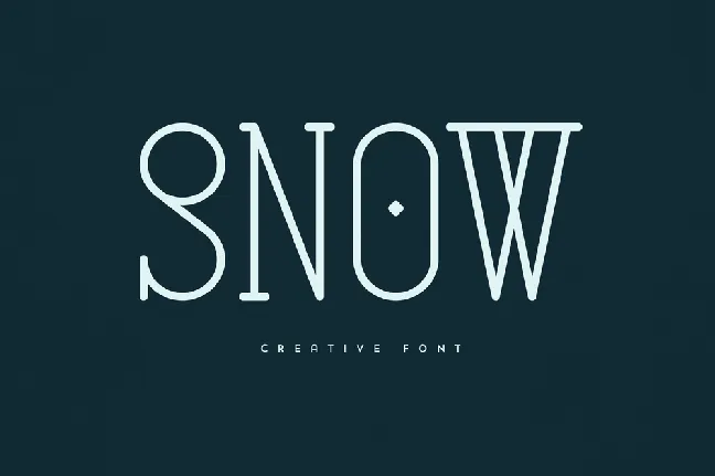 Snow font