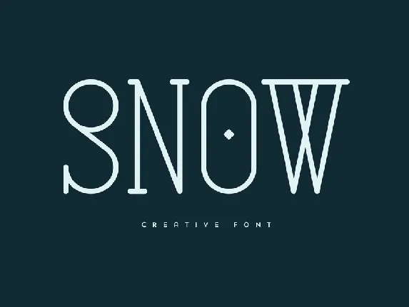 Snow font