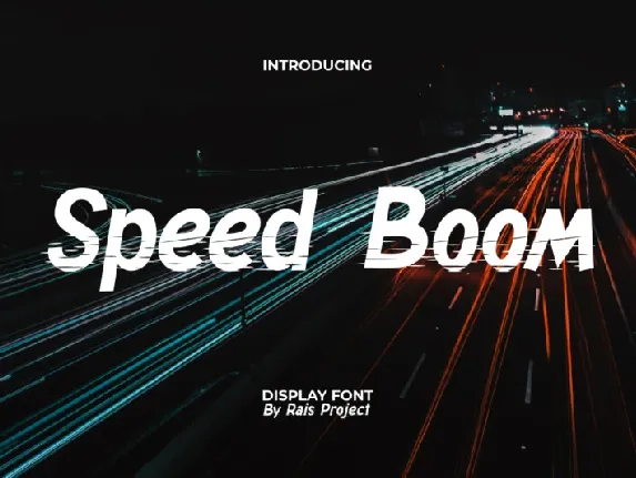 Speed Boom font