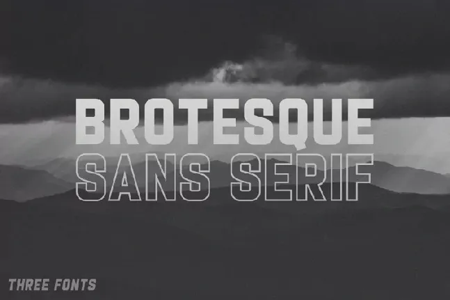 Brotesque font