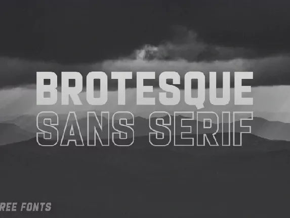 Brotesque font