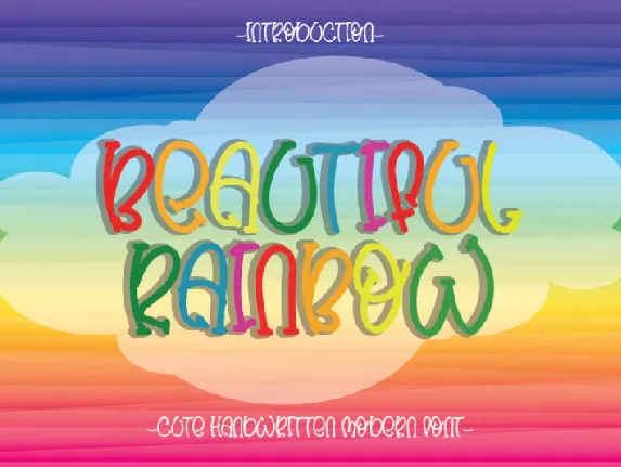 Beautiful Rainbow font