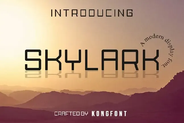 Skylark Display font