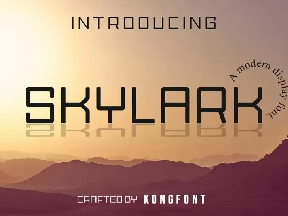 Skylark Display font