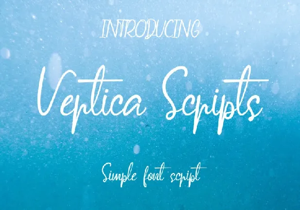 Vertica Script font