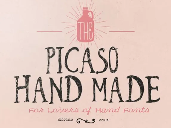 Picaso Hand Made Free font