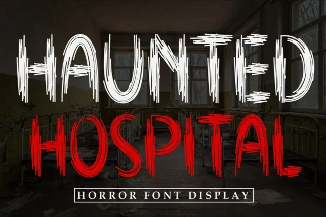 Haunted Hospital Brush font