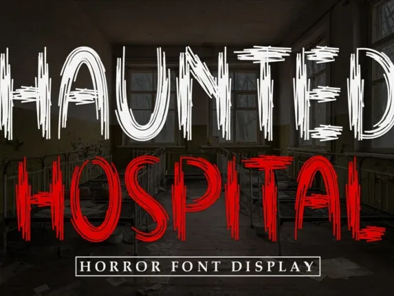 Haunted Hospital Brush font