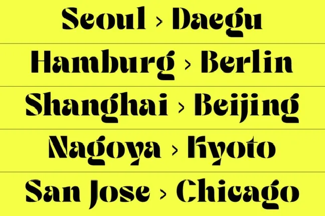 Koreon Display font