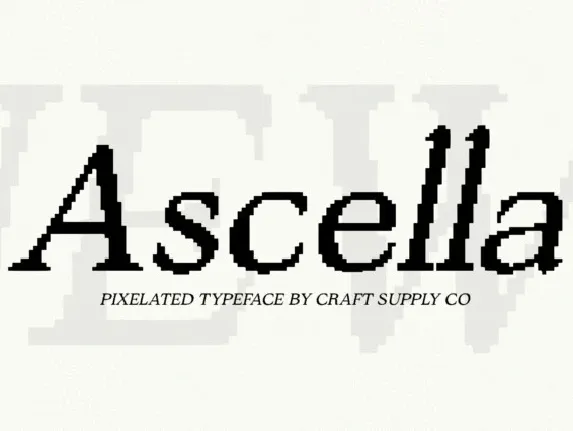 Ascella Pixel font