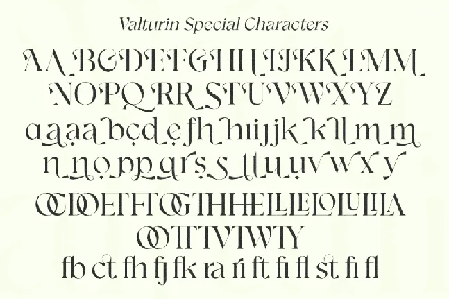 Valturin DEMO font