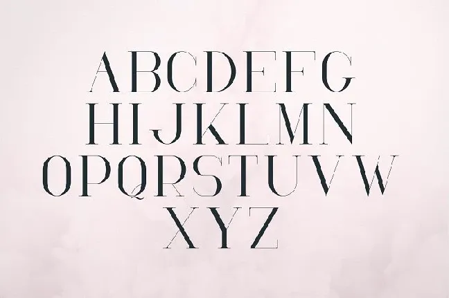 RoseGold Serif font