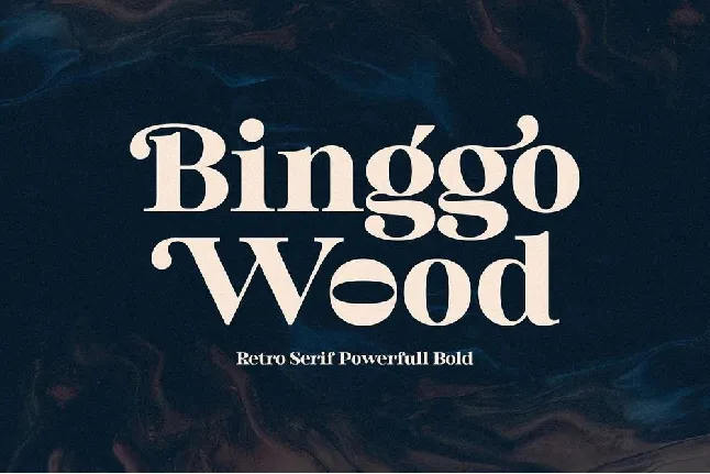 Binggo Wood font