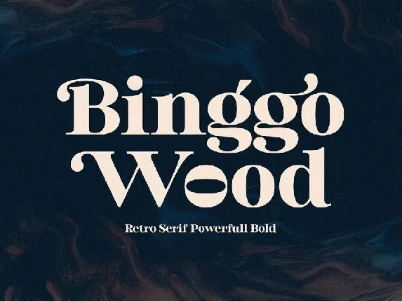 Binggo Wood font